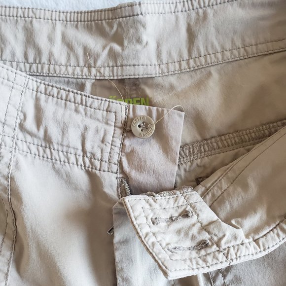 KOPPEN Slash Pocket Walking/Hiking Womens Rolltab Outdoor Tan Shorts SZ 8 - Picture 8 of 16